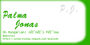 palma jonas business card